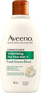 Aveeno Volumising For Fine Hair   Fresh Greens Blend Scalp Soothing Oat Conditioner 300ml