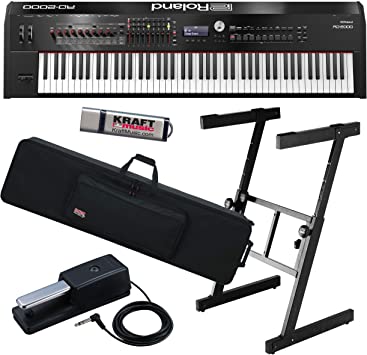 Roland RD-2000 Stage Piano with Wheeled Gig Bag, Z-Frame Stand and Flash Drive