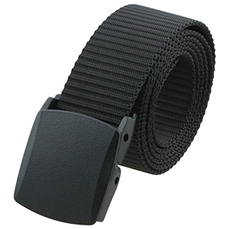 Shanxing Nylon Belts for Men,Military Style Tactical Waist Belt with Plastic Buckle