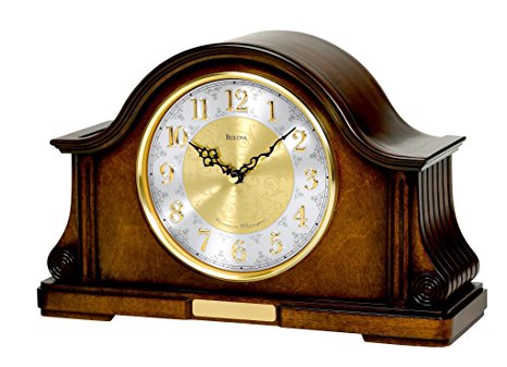 Bulova B1975 Chadbourne Old World Clock, Walnut Finish