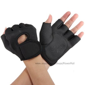 Flowermall Hot GYM Weightlifting Exercise Half Finger Sport Cycling Fitness Gloves