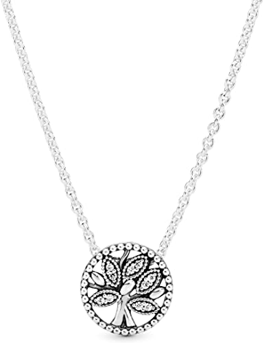 Pandora Women Silver Pendant Necklace 397780CZ-45