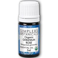 Simplers Botanicals - Organic Essential Oil Geranium Rose - 5 ml.