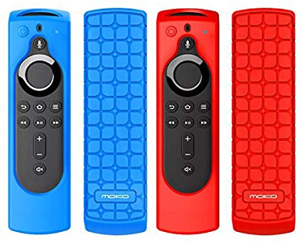 MoKo [2 Pack] Protective Remote Case Fits Fire TV Stick Lite 2020, Fire TV Stick 4K 2018, Fire TV Cube, Fire TV (3rd Gen) with 5.6" Alexa Voice Remote (2nd Gen), [Anti-Slip] Shockproof Silicone Cover