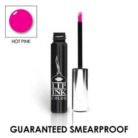 LIP INK Organic Vegan 100% Smearproof Liquid Lip Stain, Hot Pink