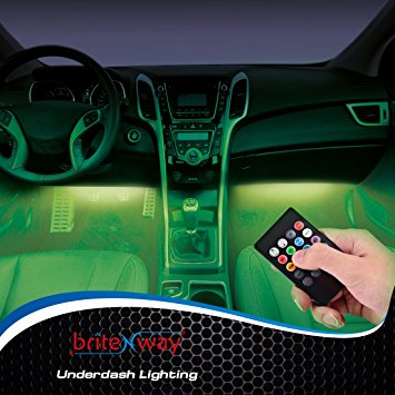 Car Interior Lights - 7 Colors and Multiple Patterns for Front & Back Underdash Decoration Lighting - Super Cool Music Rhythm & Sound Activation Function - Make Your Next Drive Fun & Exciting