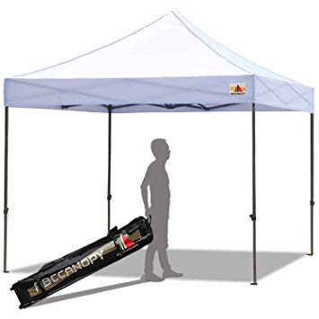 ABCCANOPY Pop up Canopy 10X10 Ft Commercial Instant Canopy Kit with Carrying Bag, 30  Colors for Your Choice (A for White)