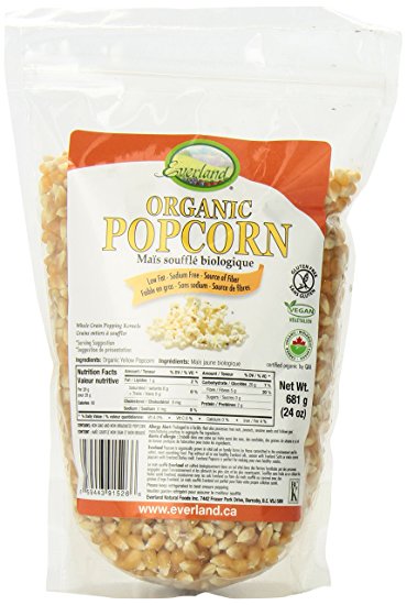 Everland Organic Popcorn, 681gm