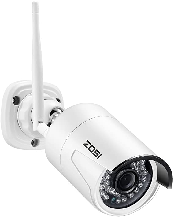 ZOSI Add on Camera ZG2332M 1080p HD 2.0MP Wireless IP Network Camera Weatherproof Outdoor Indoor Security Camera Only Work for ZOSI NVR Recorder(Model:ZR04JB,ZR08KB,ZR08QB)