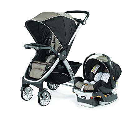 Chicco Bravo Kf30 Travel System Champagne, Black