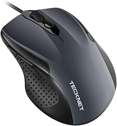 TECKNET Pro S2 High Performance Wired USB Mouse, 6 Buttons, upto 2000dpi