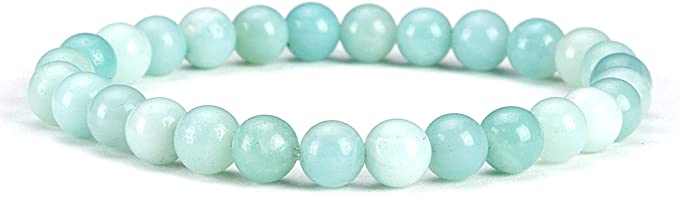 Cherry Tree Collection | Small, Medium, Large Sizes | Gemstone Beaded Stretch Bracelet | 6mm Round Beads