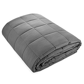 Weighted Blanket For Adults and Kids - Premium Material 100% Cotton - Autism Sensory Heavy Weight Blanket for Sleep, Reduces Anxiety, Insomnia (Adult Size - 155cm x 200cm - 11.3 kg (25lb)