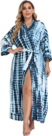 Super Shopping-zone Women's Plus Size Long Robes Kimonos Plus Size Maternity Robes Delivery Robes Sleepwear