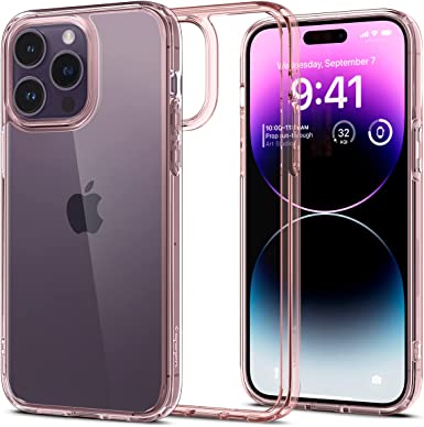 Spigen Ultra Hybrid Designed for iPhone 14 Pro Max Case (2022) - Rose Crystal