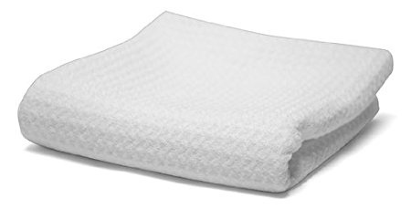 Mammoth Microfibre MM-WWG All Glass Cleaning Waffle Weave Microfiber Towel, White