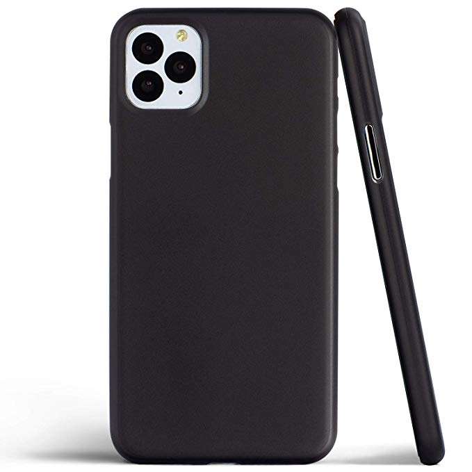 totallee Thin iPhone 11 Pro Max Case, Thinnest Cover Ultra Slim Minimal - for Apple iPhone 11 Pro Max (2019) (Frosted Black)