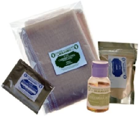 ECONOMY CHEESE KIT 2- LIQUID RENNET (CHOOSE ANIMAL OR VEGETABLE), MESOPHILIC CHEESE CULTURE, CHEESE CLOTH, LIPASE 3OZ