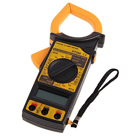 HaloVa Multimeter Advanced Clamp Meter, Digital Clamp Ammeter for AC/DC Voltage Test, with Continuity Buzzer and Backlight LCD Display