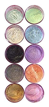 Oh! Sweet Art Sparkle Luster Dust Set (10 colors) for cake, fondant, gum paste By Corp