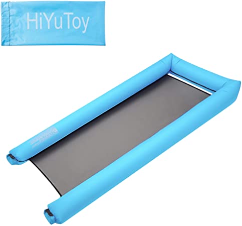 HIYUTOY Inflatable Pool Float Water Hammock U Float for Adults and Kids Environmental PVC Can Withstand 440LB(200KG) Pressure No Pump Needed, Easy to Carry with Bag