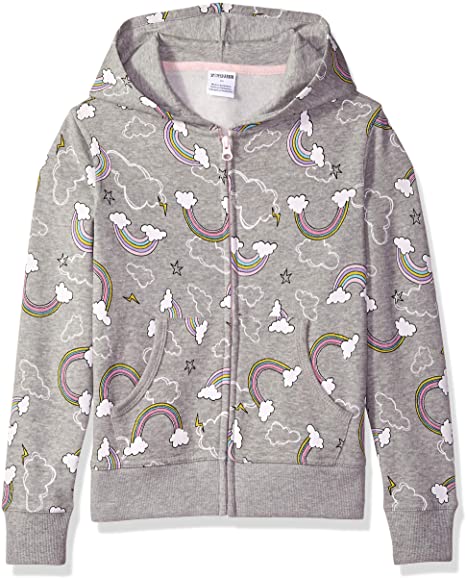 Amazon Brand - Spotted Zebra Girls' Fleece Zip-Up Hoodie Sweatshirts