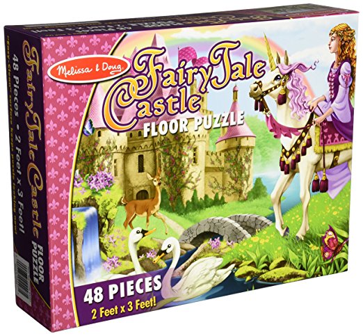 Melissa & Doug Fairy Tale Castle Jumbo Jigsaw Floor Puzzle (48 pcs, 2 x 3 feet)