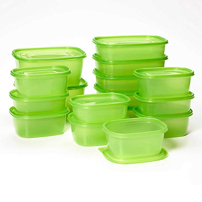 Ultra Lite Green Boxes Can Preserve The Freshness And Prolong The Life Of Fruits, Vegetables, Baked Goods 32-Piece