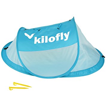 kilofly Original Instant Pop Up Portable Travel Baby Beach Tent   2 Stake Pegs