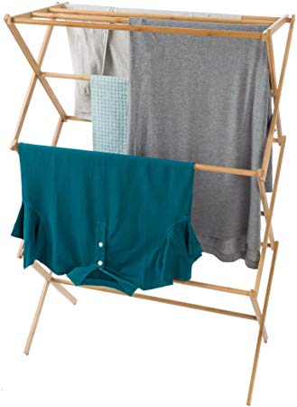 Lavish Home 83-68 Bamboo Clothes Drying Rack