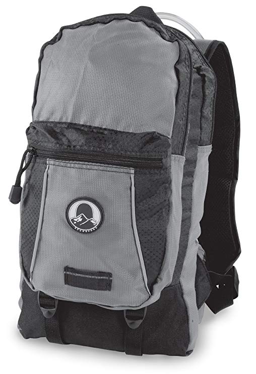 Stansport "Red Wall Hydration Backpack, 2-Liter, Black/Gray