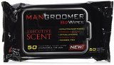 MANGROOMER Biz Wipes Flushable Moist Personal Wipes Engineered for Men Executive Scent 50 Wipes Pack of 6