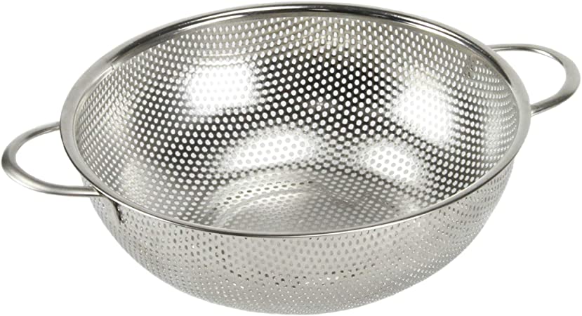Chef Craft Select Microperforated Colander, 2.5 quart, Stainless Steel