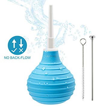 Luvkis Anal Douche Before or After Anal Play Safe and Simple Enema Cleaning Kit Blue