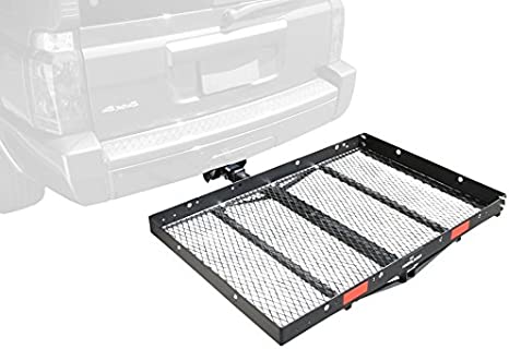Pro-Series 1040100 Solo Black 48" x 32" Hitch Mounted Cargo Carrier