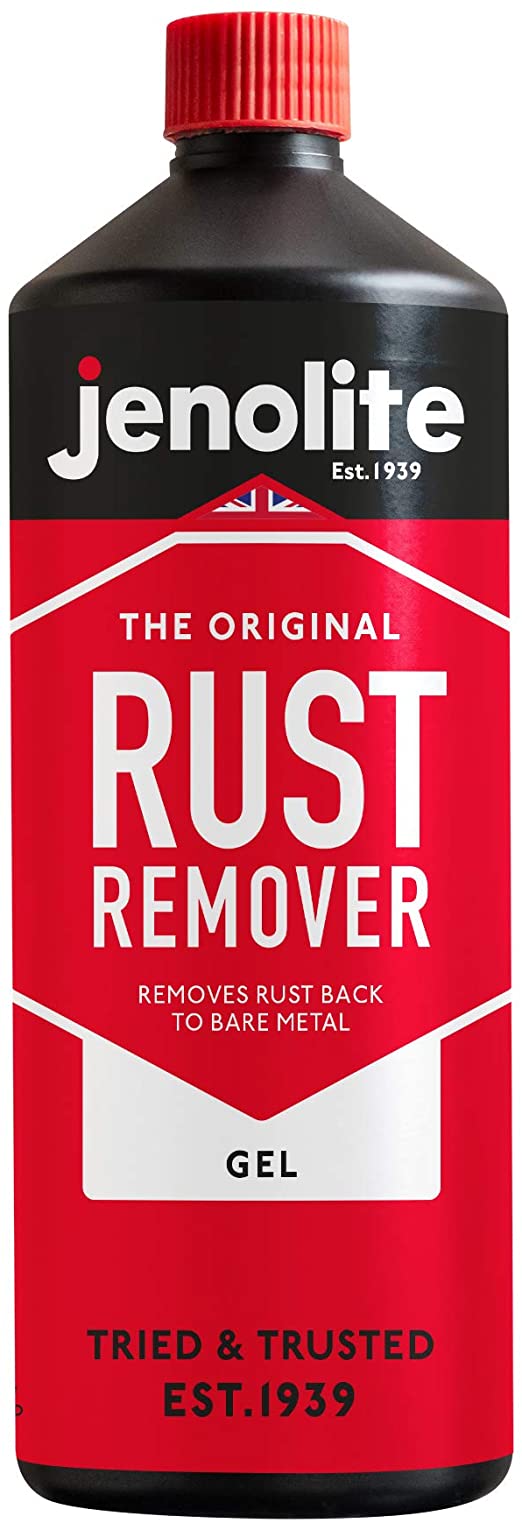 JENOLITE Original Rust Remover Naval Jelly - Rust Treatment - Removes Rust Back to Bare Metal - 34 oz (1 Litre)
