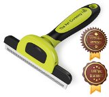 Perfect Dog Brush Long and Short Hair Cat Brush Pet Grooming Tool and Shedding Brush - BEST For All Dogs and Cats Large or Small Short to Long Hair Reduces Shedding While Promoting a Healthy Shiny Coat - Lifetime Guarantee - by MoJo PetsLife