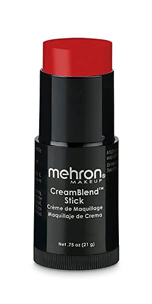 Mehron Makeup CreamBlend Stick - Body Paint (.75 oz) (Red)