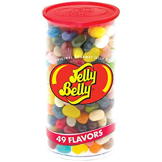 Jelly Belly 49 Assorted Jelly Bean Flavors - 12 oz Clear Can