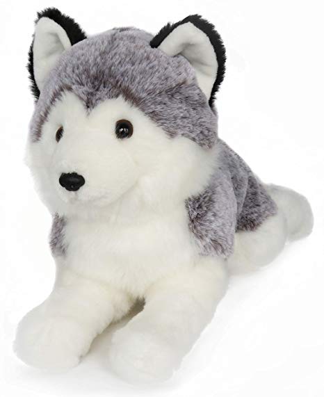 Ice King Bear Lifelike Siberian Husky Stuffed Animal - Dog Plush Toy - 16 Inches Length