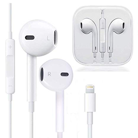 Earbuds, Microphone Earphones Stereo Headphones Noise Isolating Headset Fit Compatible with iPhone Xs/XR/XS Max/iPhone 7/7 Plus iPhone 8/8Plus /iPhone X Earphones (1 Pack)