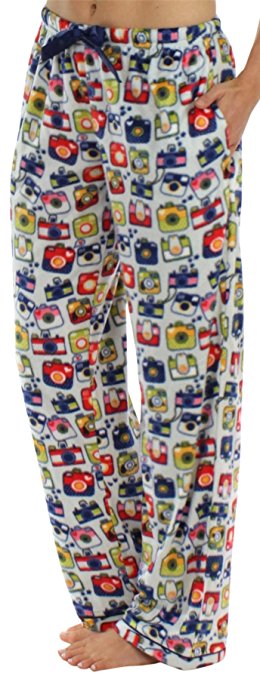 Frankie & Johnny Women’s Ultra-Soft Fleece Relaxed Fit Pajama PJ Pants