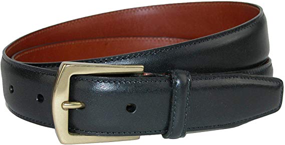 CrookhornDavis Dress Belt for Men, Calfskin Leather Accessories - (Ciga Smooth)