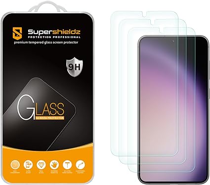 Supershieldz (3 Pack) Designed for Samsung (Galaxy S24 Plus) Tempered Glass Screen Protector, Anti Scratch, Bubble Free