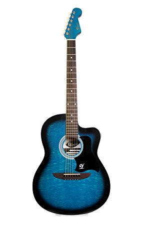 Lindo 933C Apprentice Series Cutaway Acoustic Guitar with Carry Case - Blue