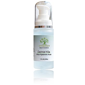 100% Pure Hyaluronic Acid - Dermist H3 for Ultimate Skin Hydration, Look Younger, Firmer, Freshest Skin, Fades Blemishes and Scars, Pulls Moisture From Air For All Day Hydration, 100% Guarantee