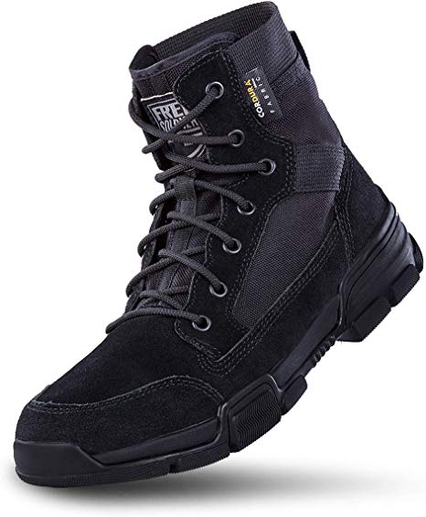 FREE SOLDIER Men's 6 Inch Ankle Boots Military Tactical Duty Work Boots Super Lightweight Breathable Desert Boots for Hiking Combat Boots