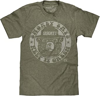 Tee Luv Smokey Bear T-Shirt - Keep It Green Retro Smokey Bear Shirt