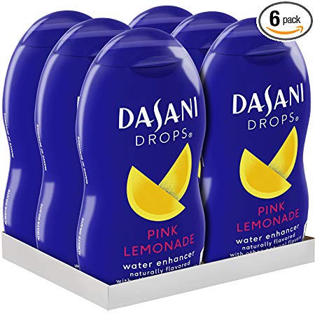 DASANI Drops Pink Lemonade Water Flavor Enhancer Drink Mix, 1.9 Fl. Oz, 6 Pack