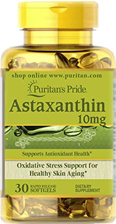 Puritan's Pride Astaxanthin 10 mg-30 Softgels